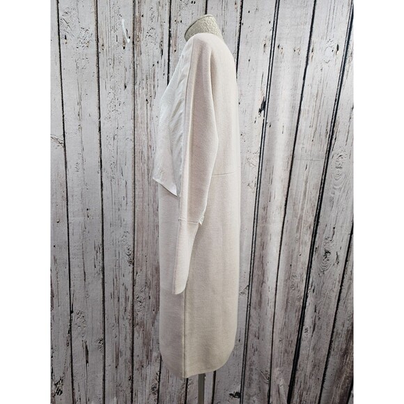 PLK Women's Large Club Monaco 100% Wool Knit Sweater Dress W Silk Accent NWOT - Picture 8 of 12